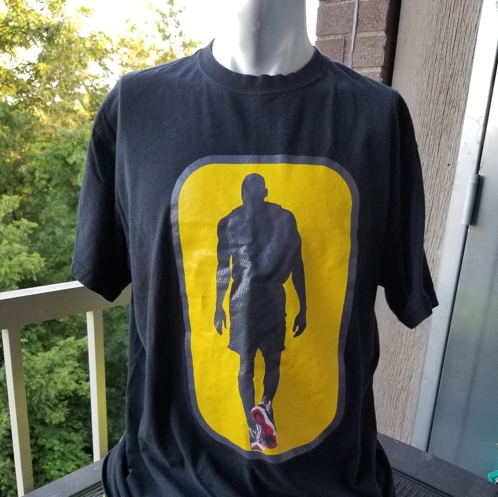 Michael Jordan Black Basketball Silhouette Tshirt
